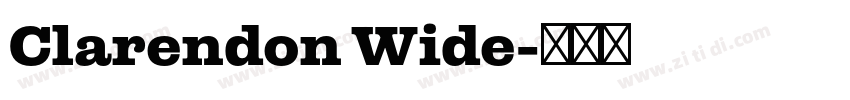 Clarendon Wide字体转换